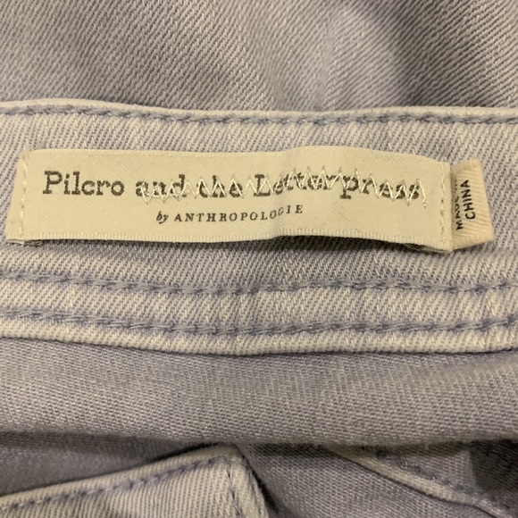 Anthropologie Pilcro And The Letterpress Light-wash Slim Straight Jeans, Size 29 - Picture 9 of 9